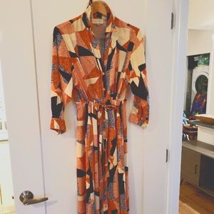 Corey Lynn Calter Geometric Shirt Dress